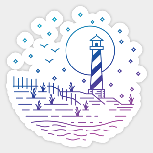 East Coast Lighthouse Sticker